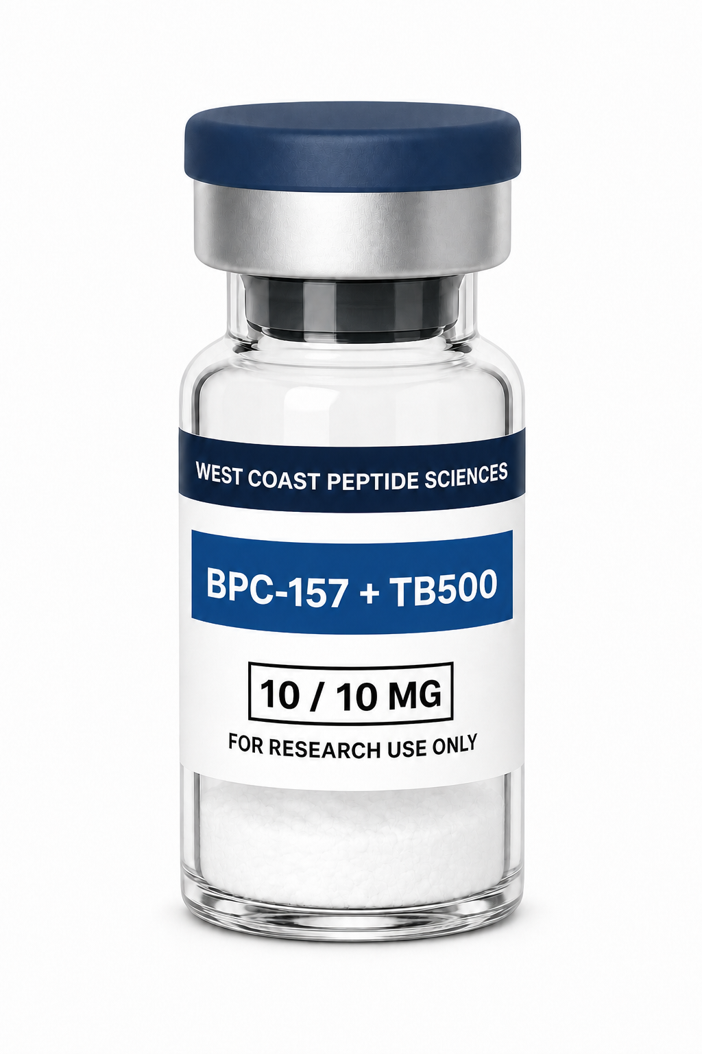 BPC-157 plus TB-500 10 milligram and 10 milligram featured blend vial